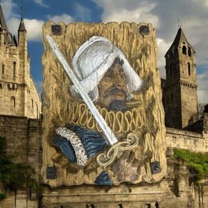 MCM Homco 3D Vanathane Plaque Wall Art Spanish Conquistador Soldier Warrior
